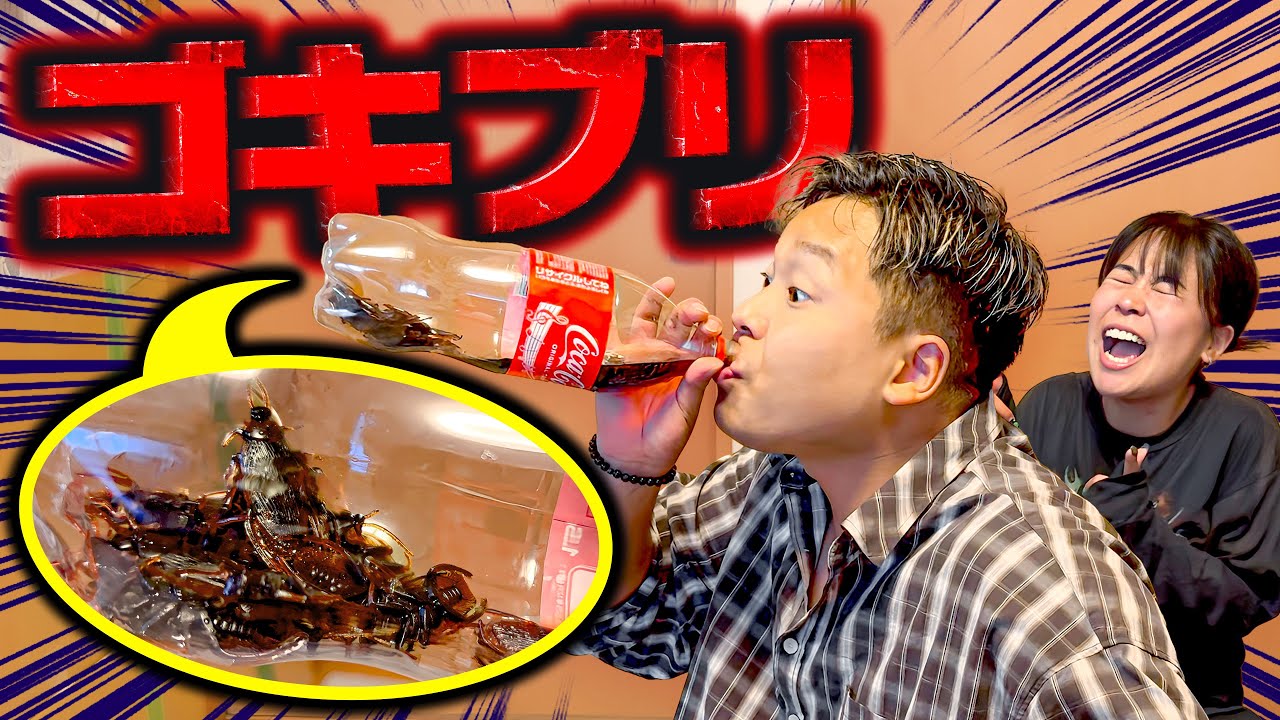 兄の飲んでるコーラにゴキブリが入ってました。