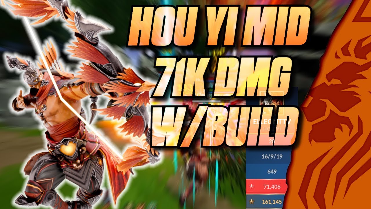 HOU YI MID 71K DMG WITH THIS BUILD!