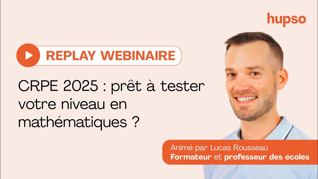 CRPE 2025 : Préparez l'épreuve de mathématiques avec des exercices du concours