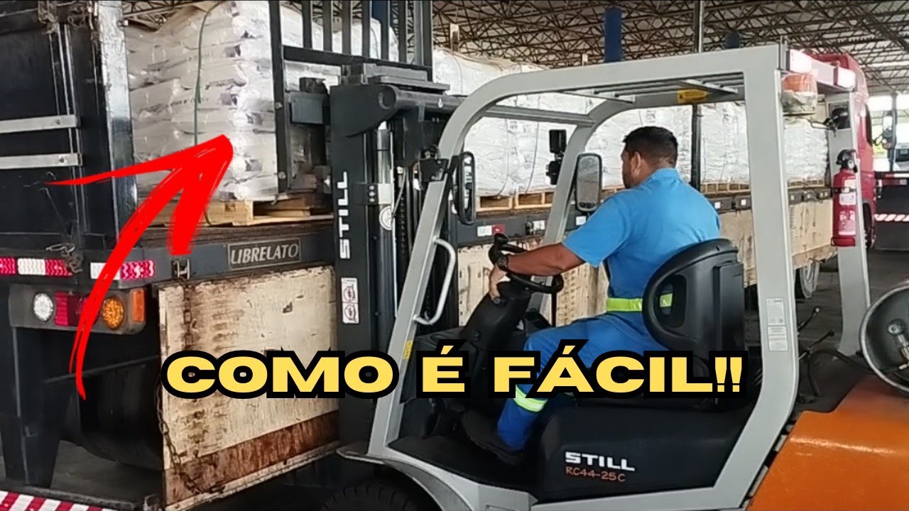 empilhadeira a gás, mais um carregamento LS 🙏