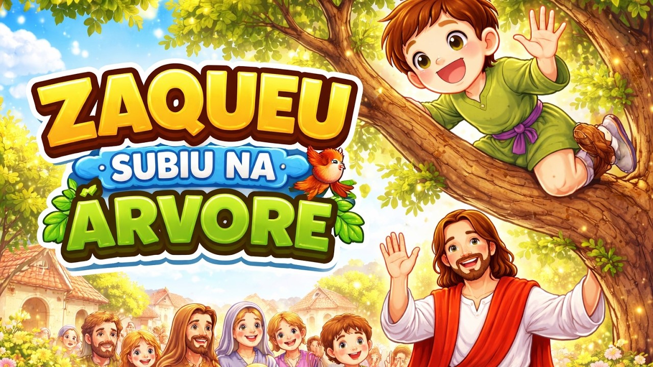 Zaqueu Subiu na Árvore - Amiguinhos de Jesus | Música Infantil Cristã Animada