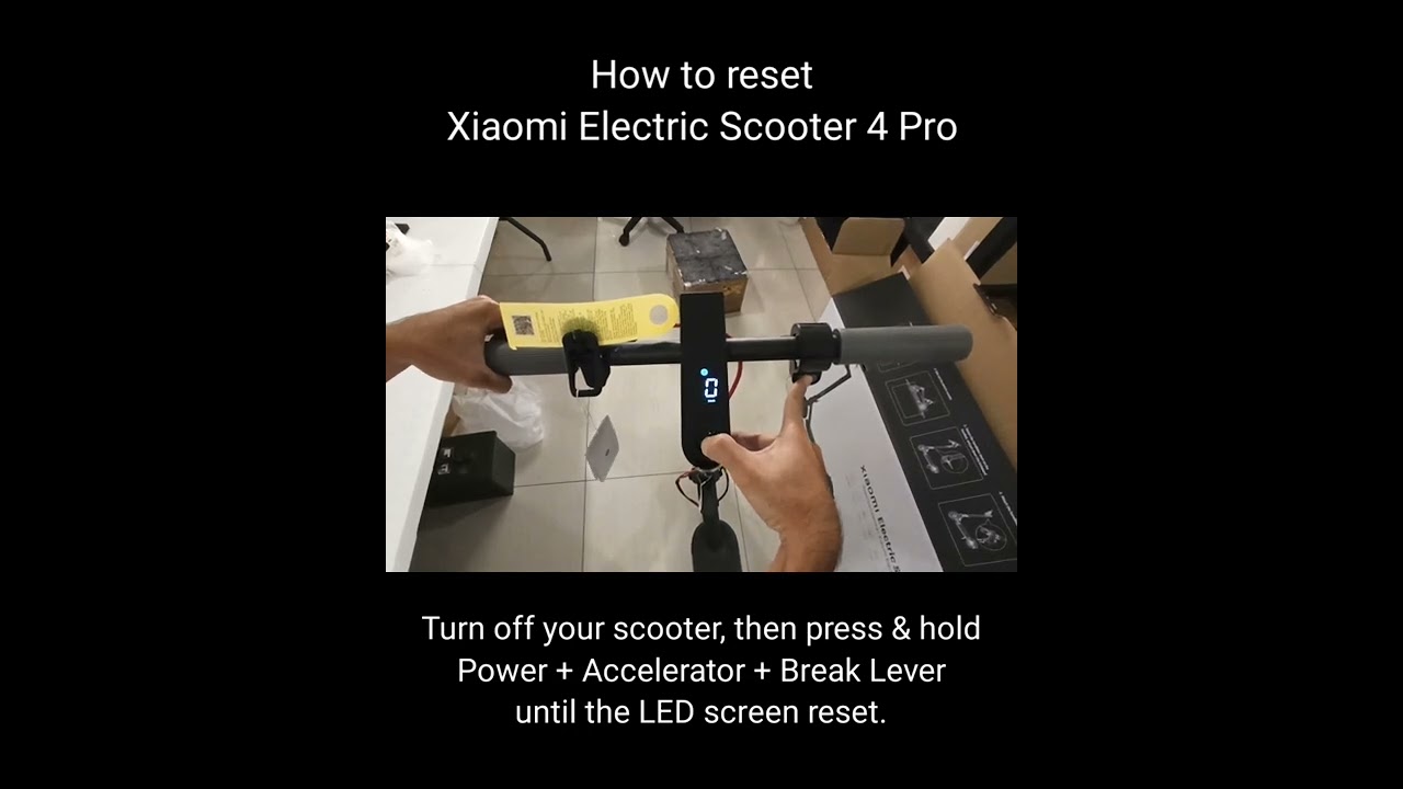 How to reset Xiaomi Electric Scooter 4 Pro