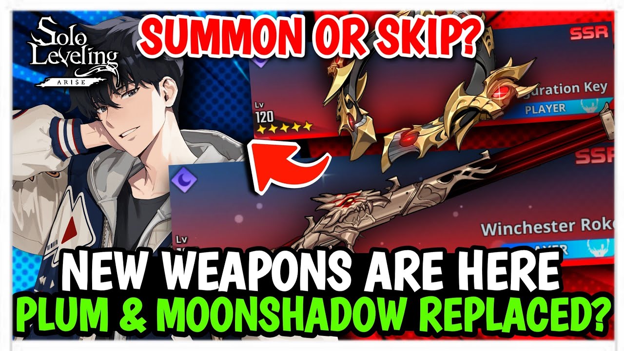 2 NEW SSR WEAPONS! KEY OF TRANSFIGURATION & WINCHESTER ROKE! SUMMON OR SKIP? - Solo Leveling: Arise