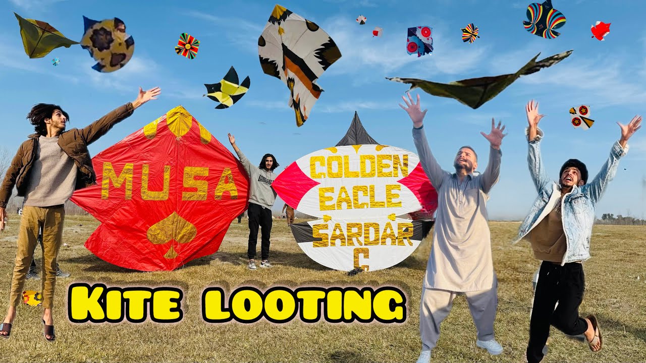Itnay zayda kite loot liya 😍| Gudon ka dher laga dia loot kr 😱| 20 foot ki kite loot li 🔥