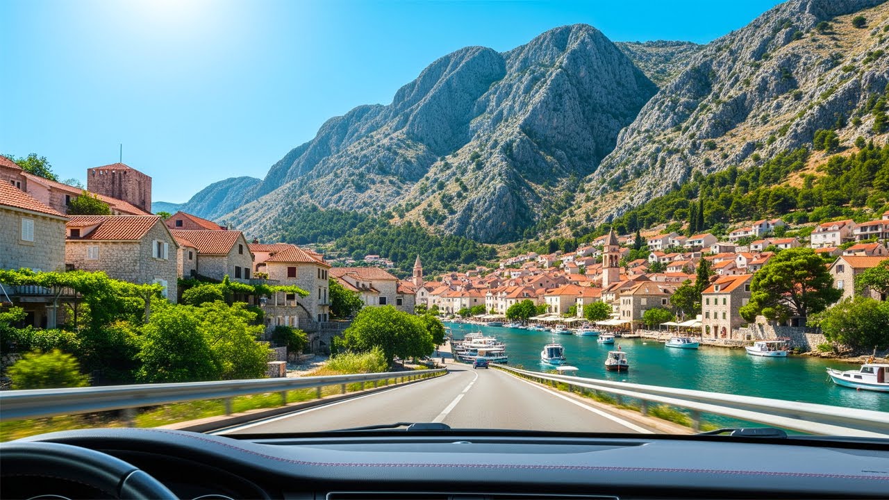 Split to Omiš Croatia 4K Bypass Driving Tour 2025