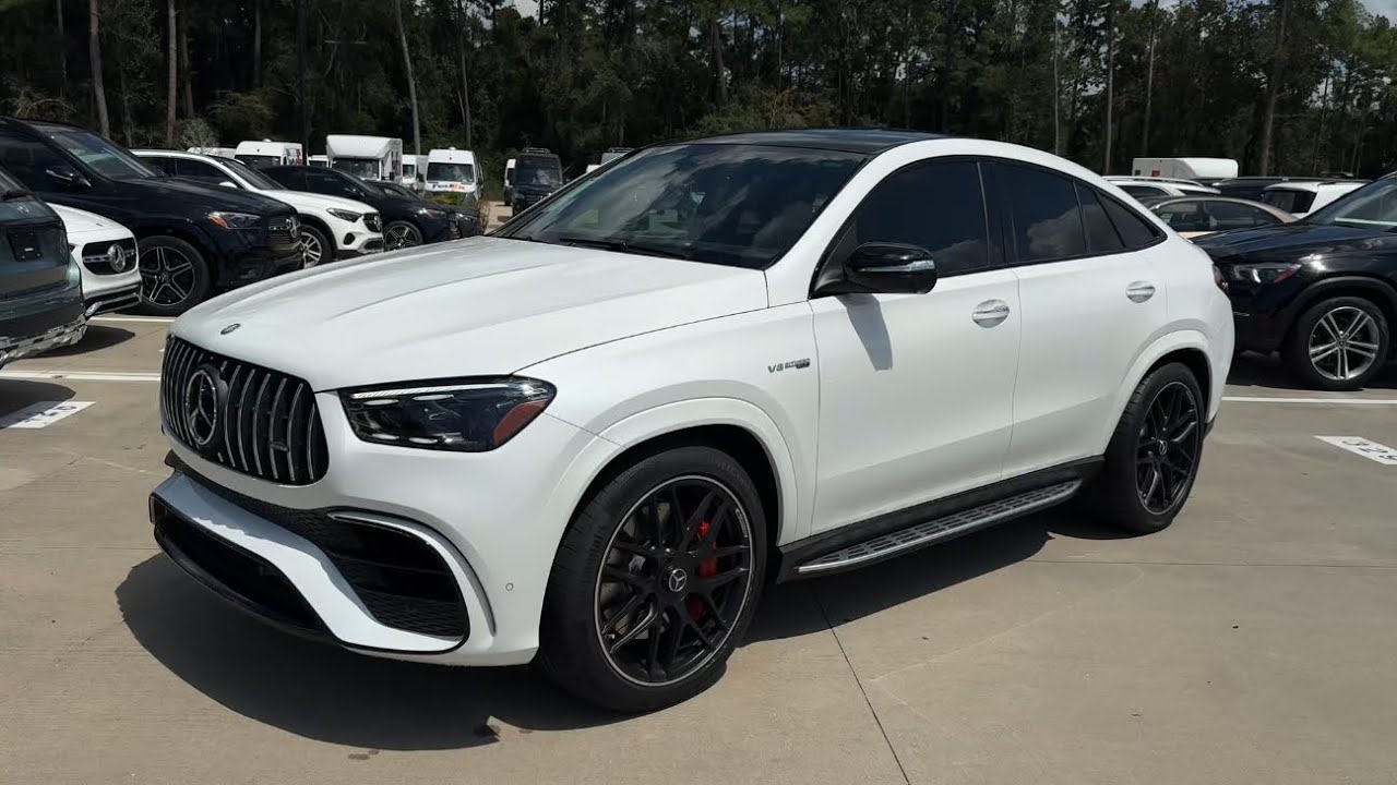 2025 Mercedes-AMG GLE 63 S Coupe – Moonlight White Metallic | AMG Black Nappa Interior V8 603 HP