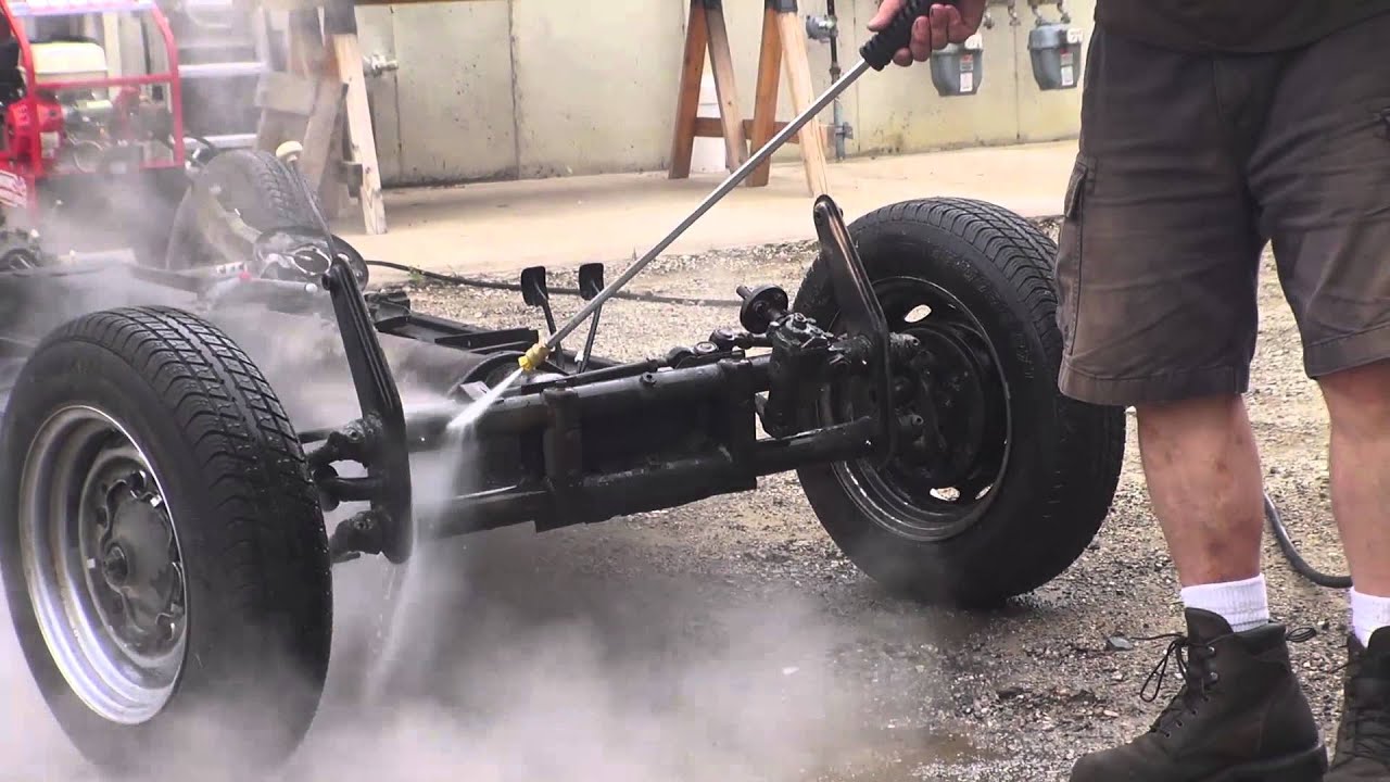 Classic VW BuGs How to Steam Clean Power Wash Blast your Vintage Beetle Chassis