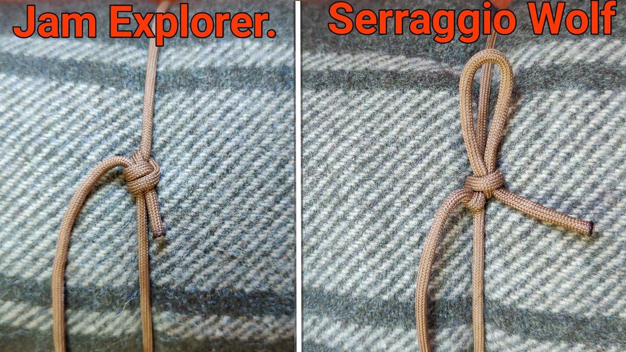 Nodi di serraggio finale: Nodo Jam explorer + Nodo serraggio wolf