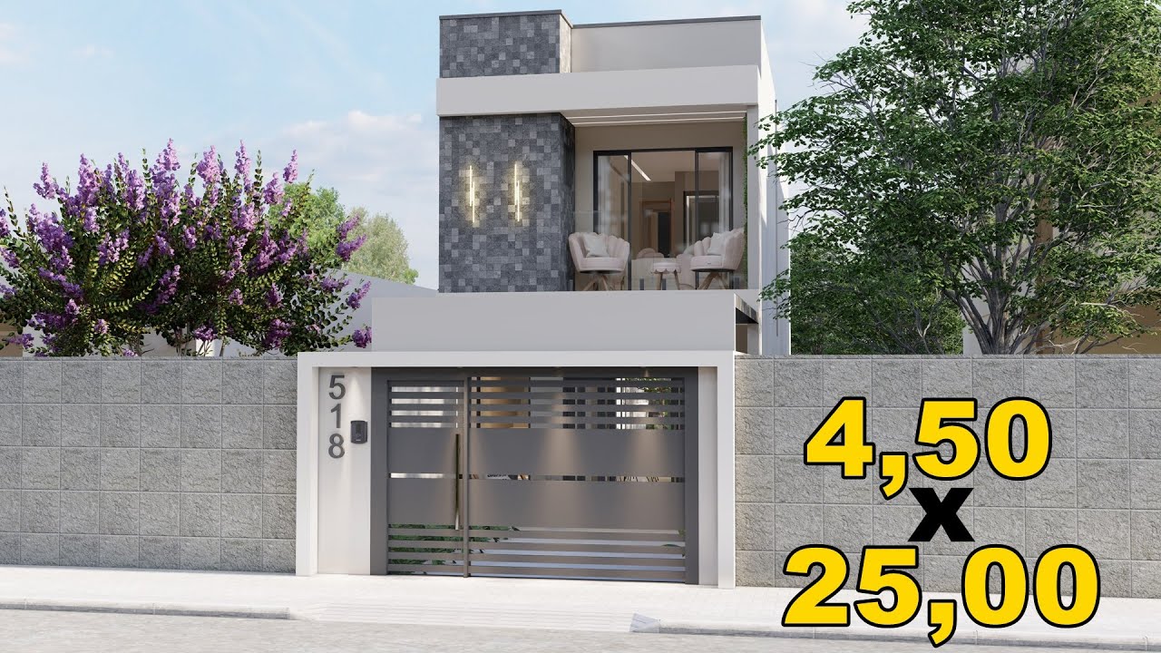 Casa Duplex 3 quartos | TERRENO 4,50x25 | Com área gourmet.
