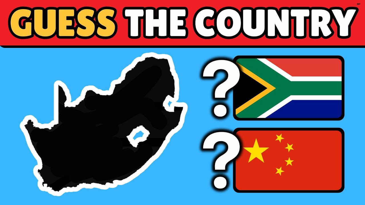 GUESS THE COUNTRY BY IT'S SHAPE | GUESS THE COUNTRY BY THE MAP #quiz #flag #map