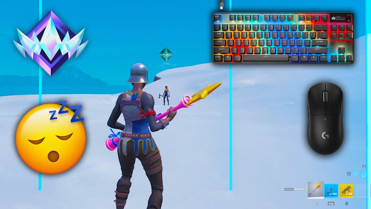 SteelSeries Apex Pro TKL ASMR | Realistic 1v1 Gameplay | Satisfying M&K Fortnite | 240FPS