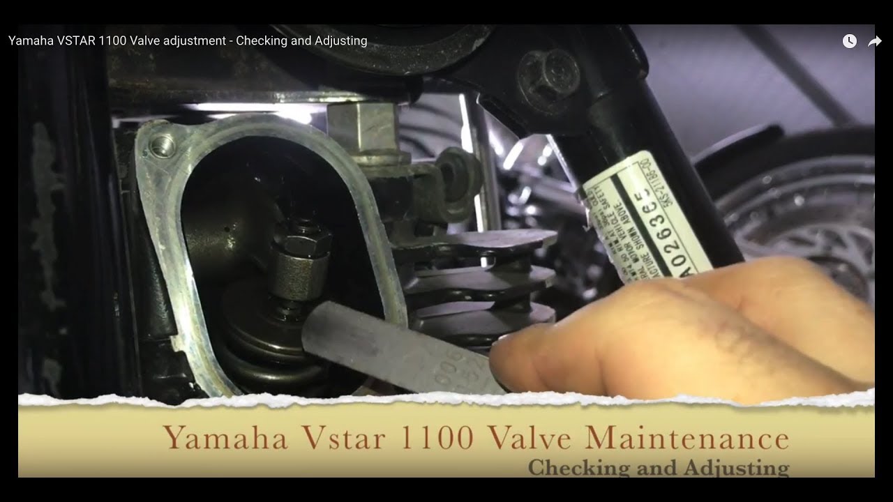 Регулировка клапанов Yamaha VSTAR 1100 — проверка и регулировка