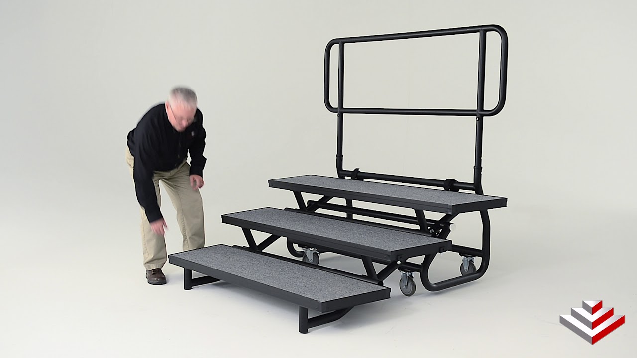FR-36 Choral Riser - Folding Mechanism