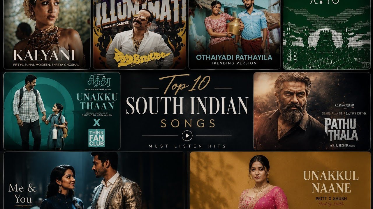 🔥 Instagram Trending Top 10 South Indian Songs Mashup 2026 ।Tamil&bull;Telugu&bull;Malayalam&bull;Kannada Hits |