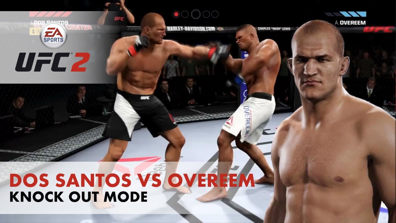 Junior Dos Santos vs Alistair Overeem Knockout Mode  - UFC 2 [PS4][HD]