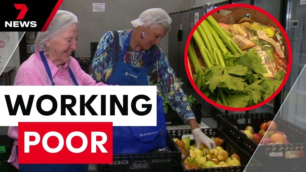 The working poor with full-time jobs struggling to stay afloat | 7 News Australia