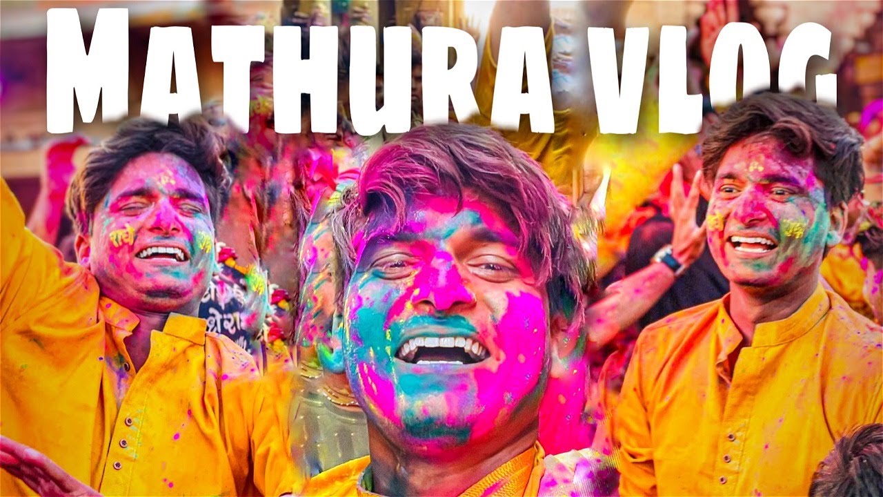 Radha Krishna Ji Ki Holi Khelke Maja Aa gaya 😍|  Mathura Holi Vlog | Bihari Ladka