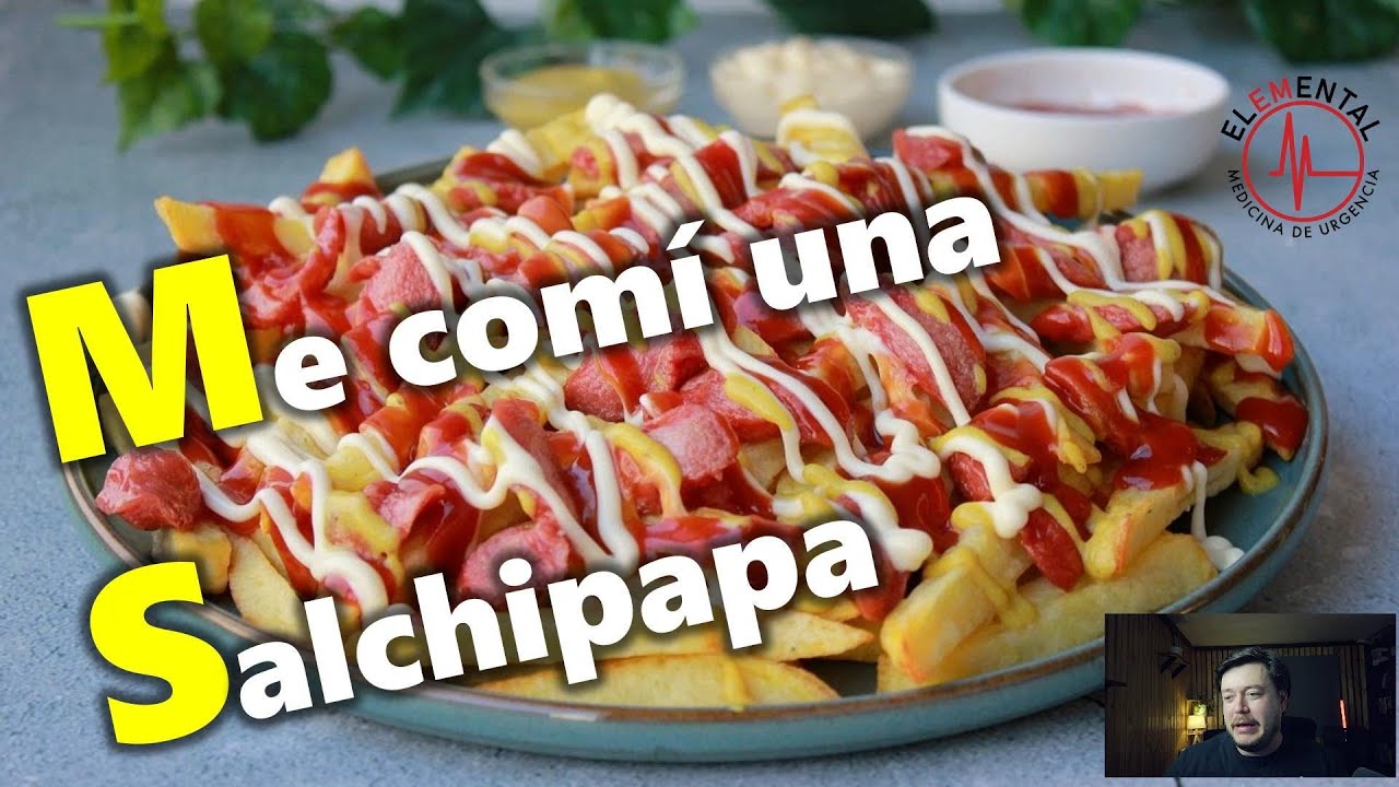 Me comí una salchipapa