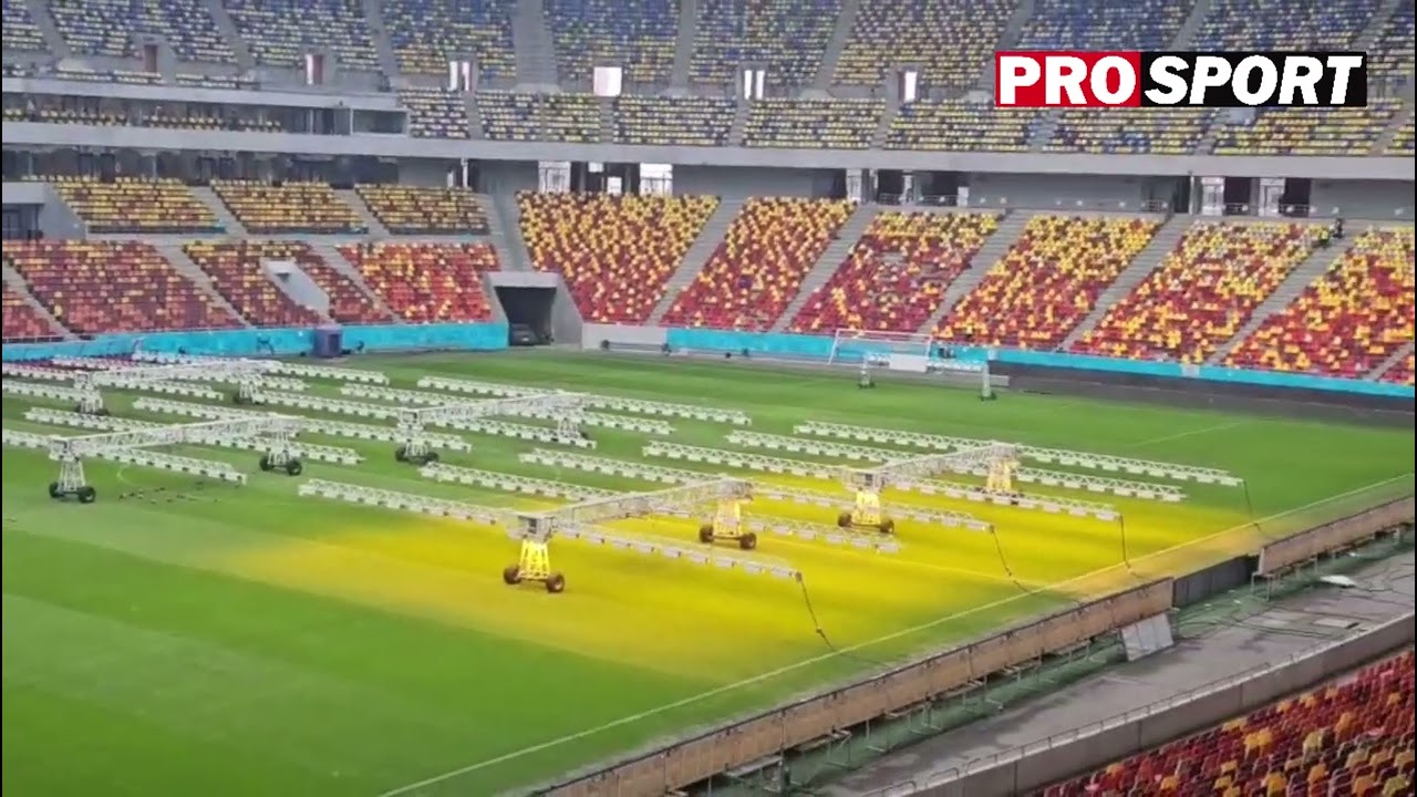 Cum se prezintă gazonul de pe Național Arena cu o zi &icirc;nainte de derby-ul Rapid - Dinamo