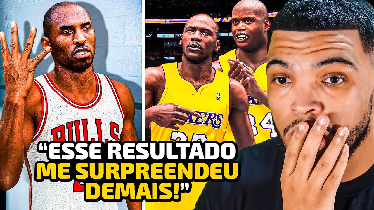 EU TROQUEI AS CARREIRAS DE JORDAN E KOBE! QUEM FOI MELHOR? | REACT ALAN SIMULATIONS