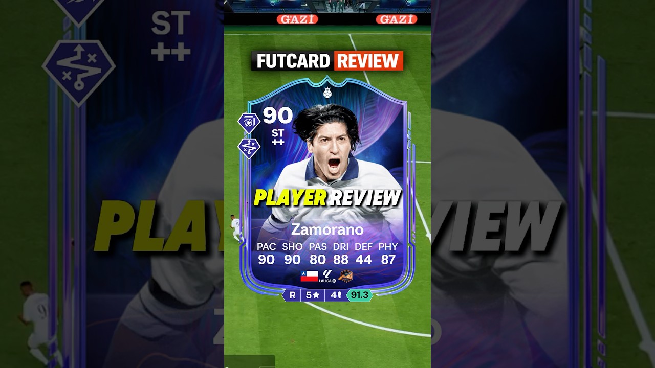 🇨🇱 90 ZAMORANO Review in FC26 - CHEAP FORLAN 🤩💥  #fc26 #fantasy #fc #zamorano #review #fifa #fut