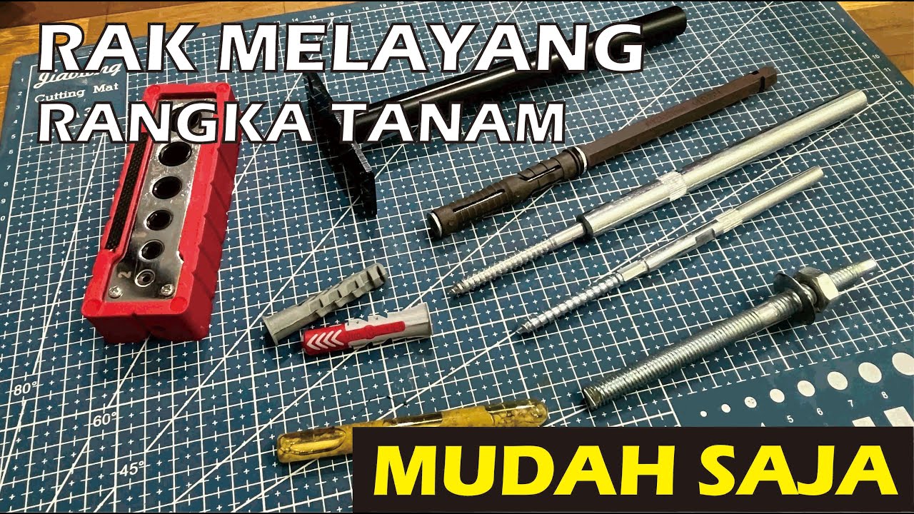 Buat sendiri rak melayang dengan beberapa model rangka tersembunyi.