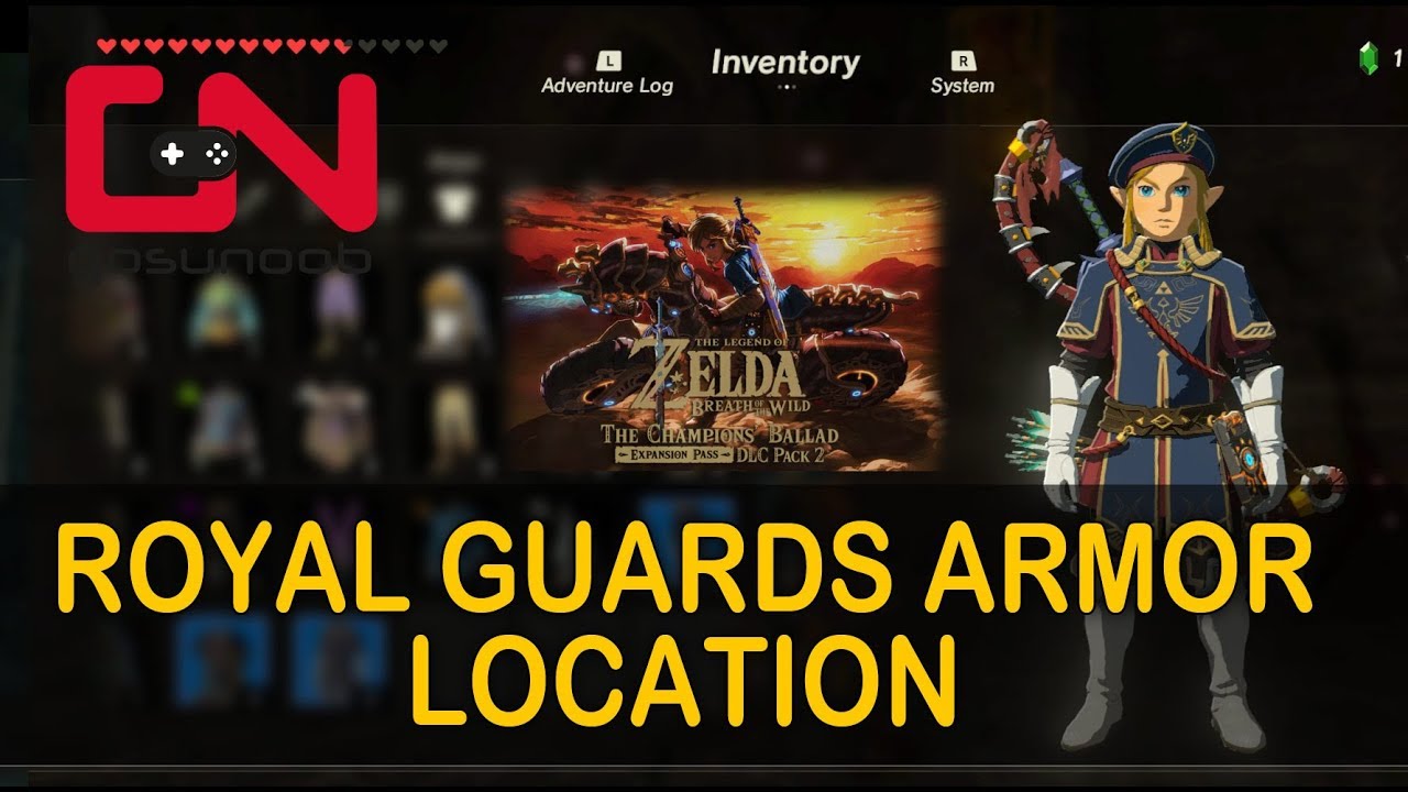 Zelda BoTW Royal Guard's Armor Location - Champions Ballad DLC