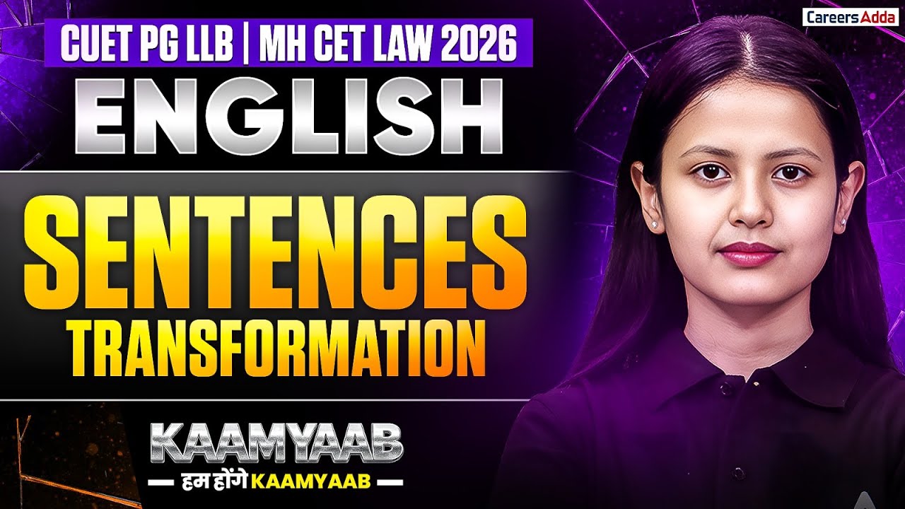 CUET PG LLB And MH CET LAW 2026 | English Sentence Transformation ONE SHOT | Kaamyaab
