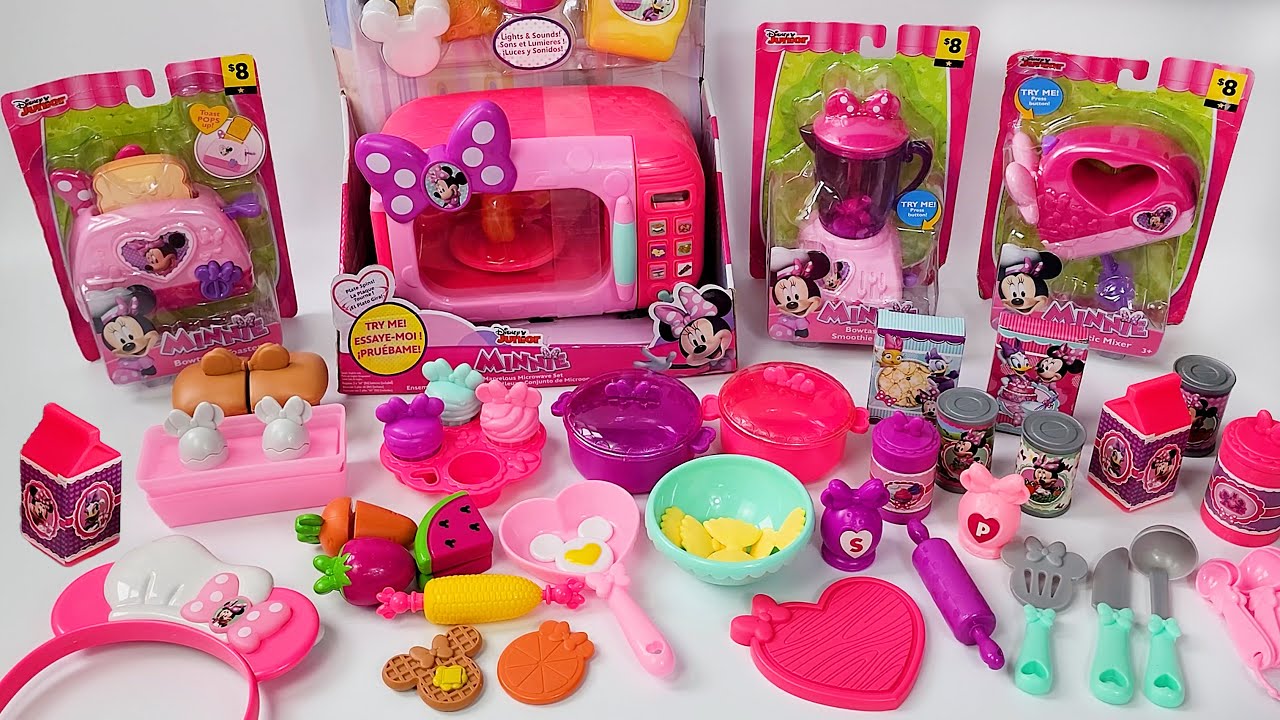 9 Minutes Satisfying with Unboxing  Disney Minnie Mouse Kitchen Playset Collection ASMR