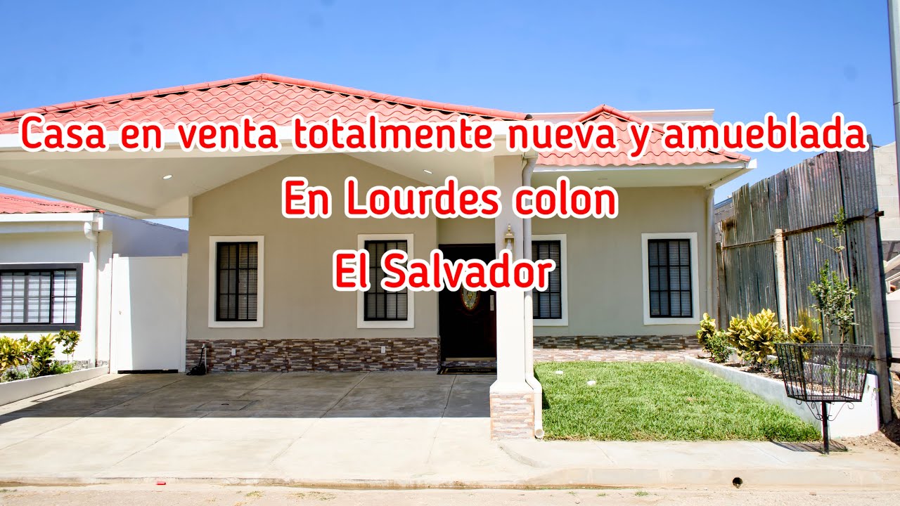 Casa en venta totalmente nueva y amueblada en Lourdes colon El Salvador
