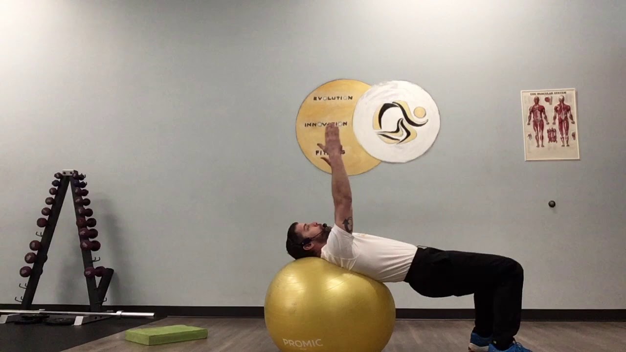 "At Home" Stability Ball Workout for Seniors and People Over 50.