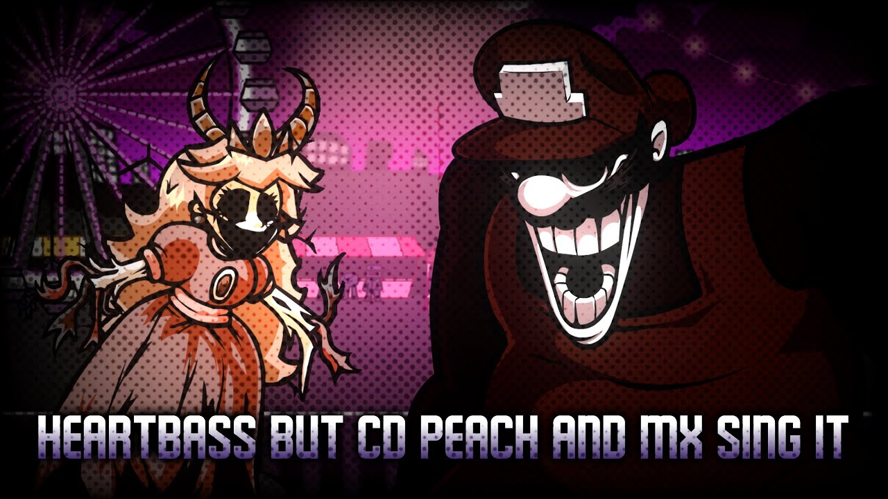 Heartbass but Coronation Day Peach and MX sing it | FNF Cover