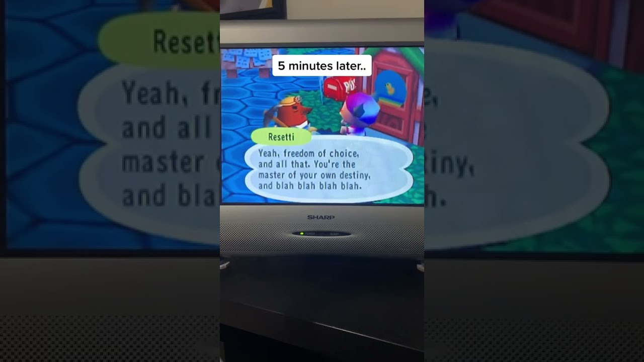 Джед встречает Ресетти в Animal Crossing