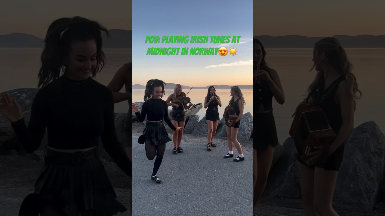 POV: playing Irish tunes at midnight in Norway😍☀️🌙 📸👉 @cailinilua78 👏☘️✨ #irish #ireland