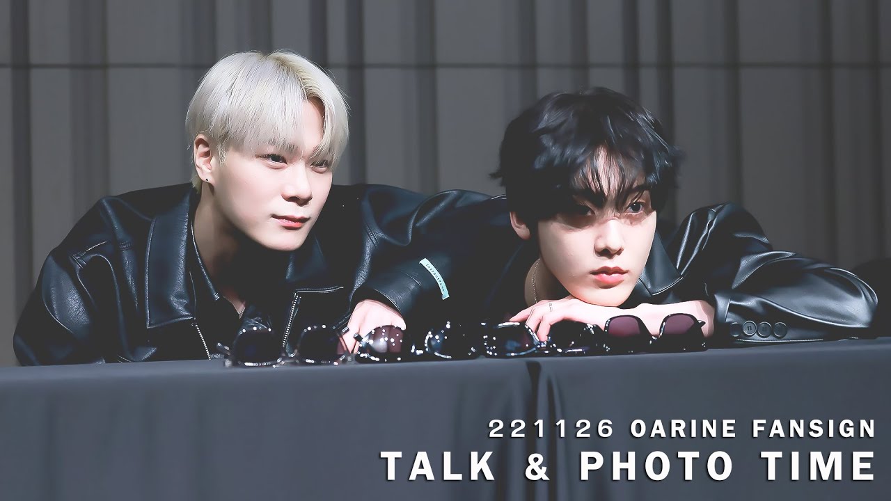 [4K] 221126 문빈&산하 MOONBIN_SANHA 오아린 대면 팬싸 (OARINE FANSIGN) - TALK & PHOTO TIME
