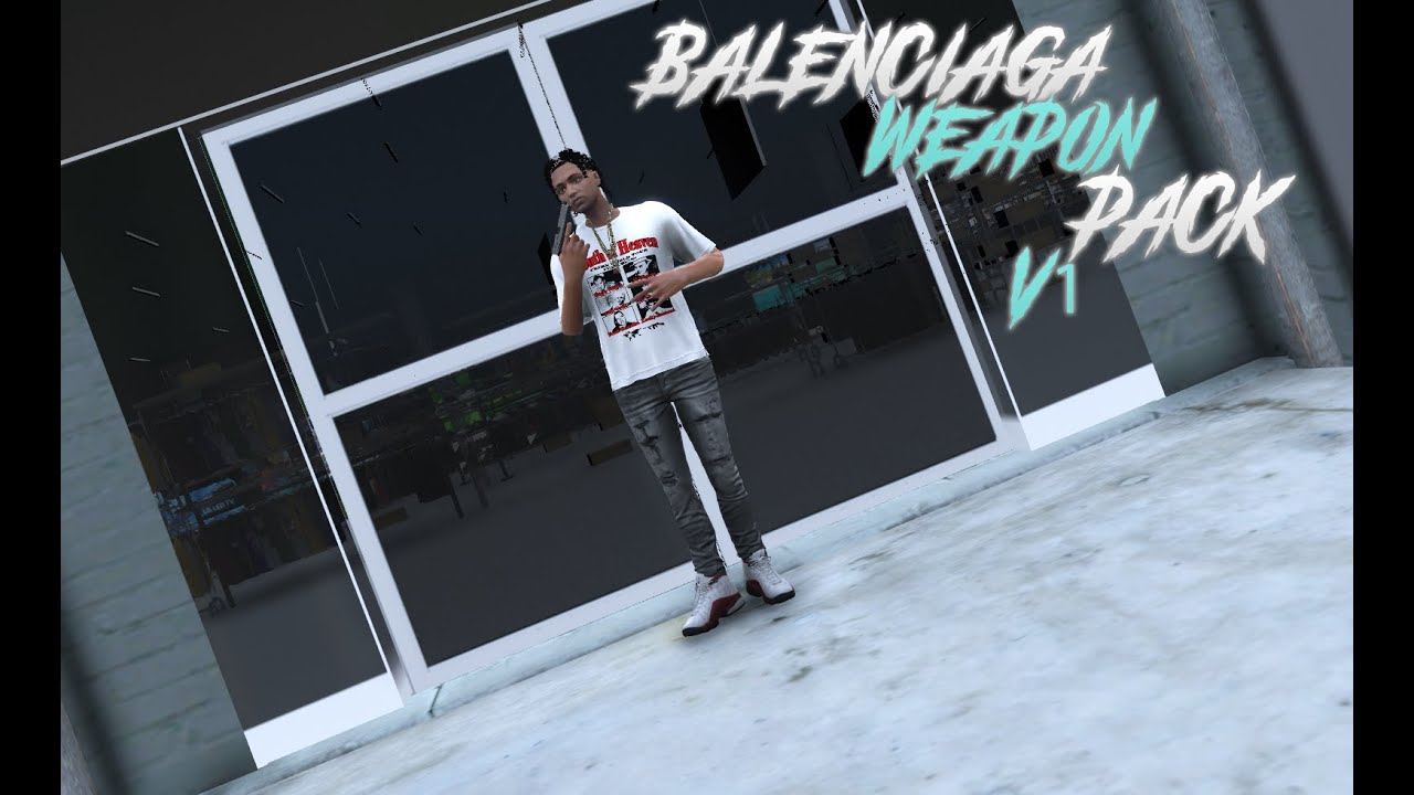 V1 Balenciaga Weapon Pack | Addon Weapons for FiveM Servers | Best Weapon Pack for GTA 5 RP