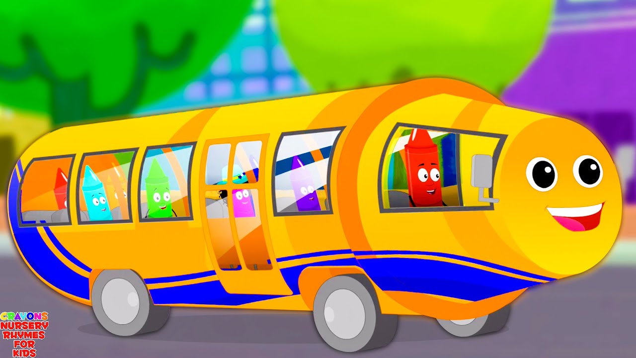 Wheels On The Bus Go Round and Round + More Fun Nursery Rhymes & Preschool Songs