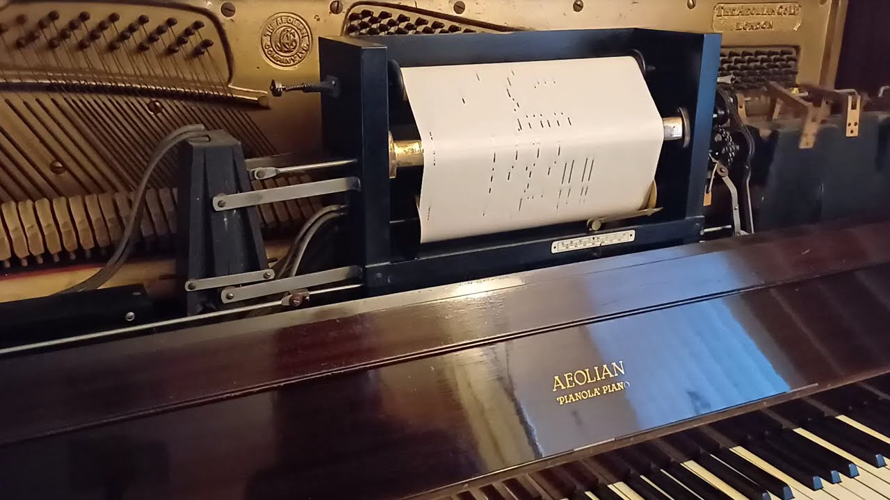 Wedding Bells played on a 1920s Aeolian pianola (player piano)