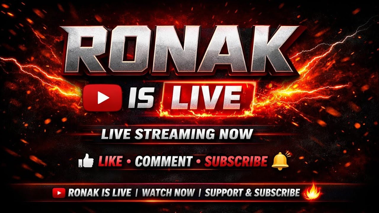 RONAK IS LIVE1789 is live