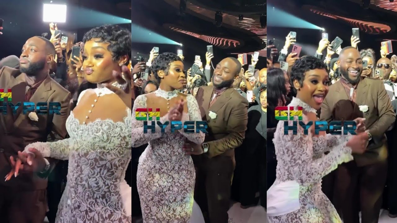 DAVIDO AND CHIOMA WEDDING HIGHLIGHTS AS DAVIDO GIFT HIS WIFE A DIAMOND WATCH AND DIAMOND RINGS 
