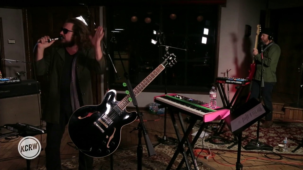 Jim James performing 