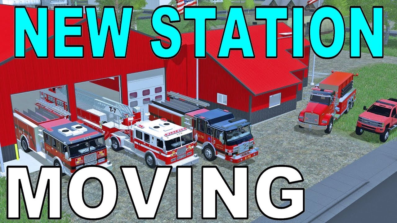 Farming Simulator 17 | Fire Rescue | Moving | New Station | New Map