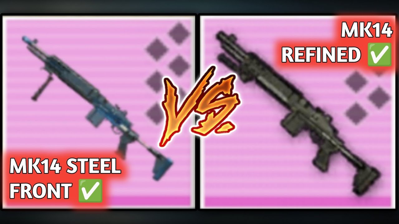 MK14 STEEL FRONT VS MK14 REFINED 🤯 PUBG METRO ROYALE
