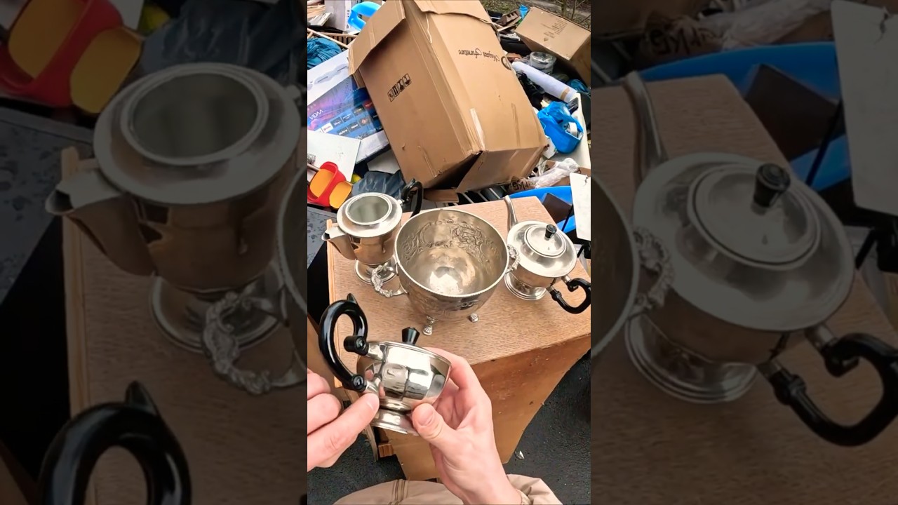 Нашел бронзовый сервиз и дорогой миксер