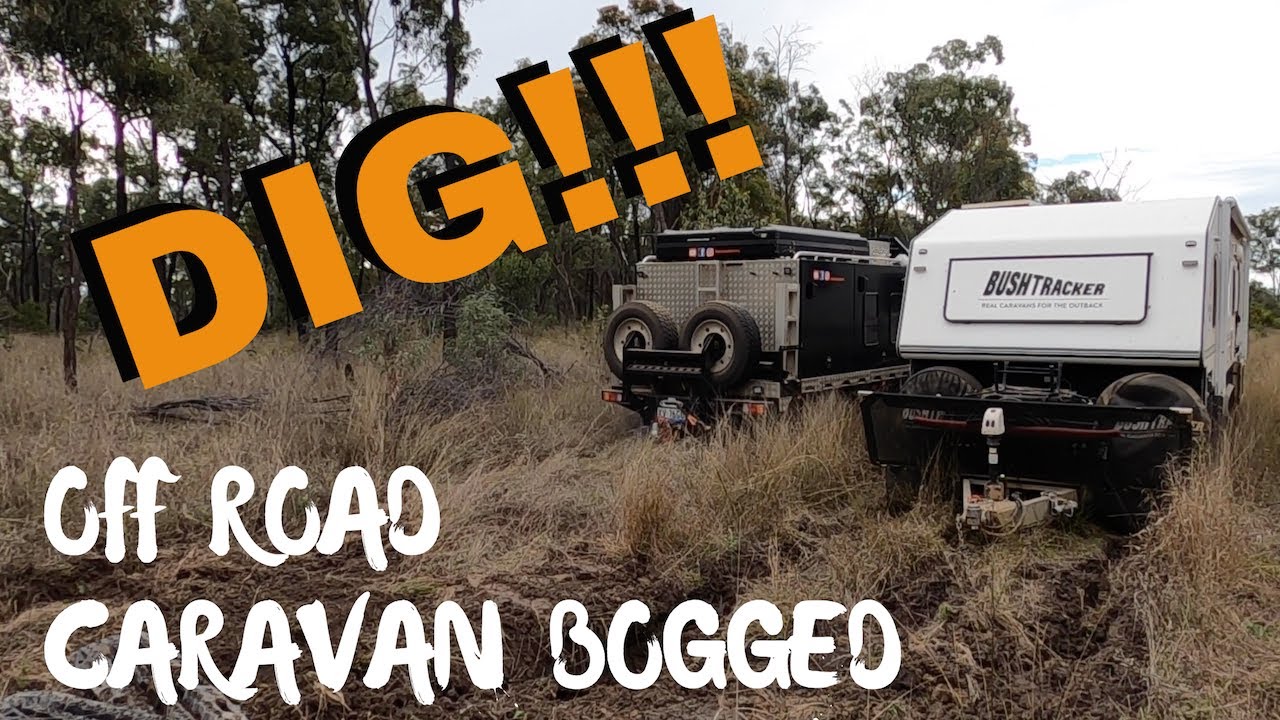 Part Two: Recovering 23 foot Off Road Caravan Bogged in Carnarvon Gorge Ka Ka Mundi with 4x4 Truck