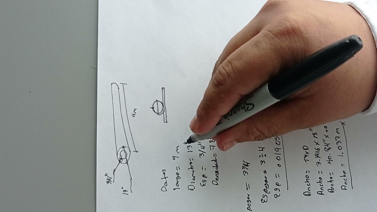 calculo de peso de tubo por densidad de materiales