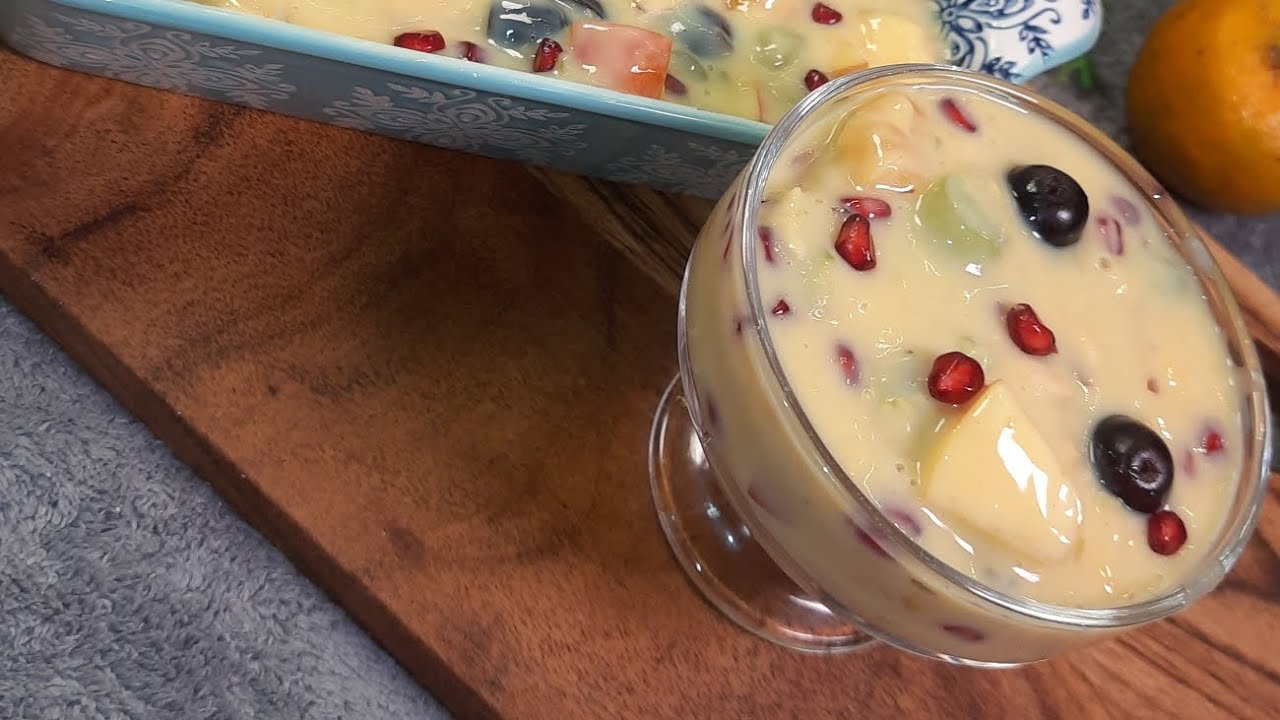 Fruit Custard Recipe | How To Make Easy n Simple with delicious recipe in short ways #trending