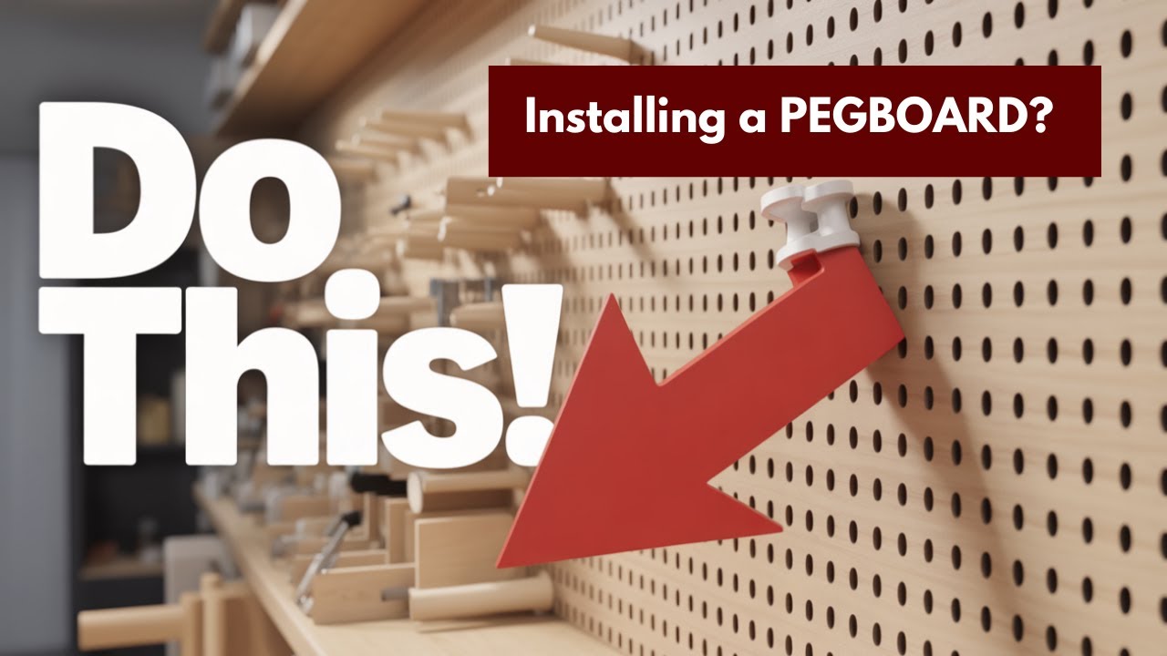How to Install Pegboard // One HACK to Make It Stay