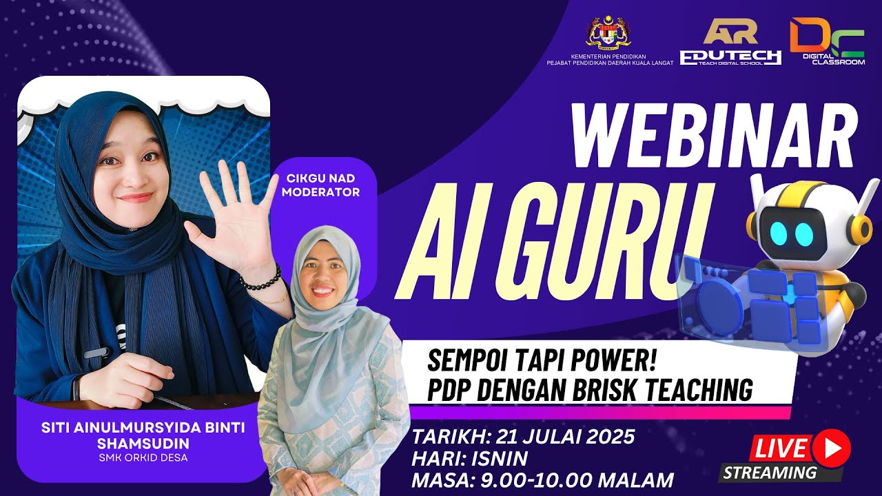 WEBINAR AI GURU: SEMPOI TAPI POWER!  PdP dengan Brisk Teaching