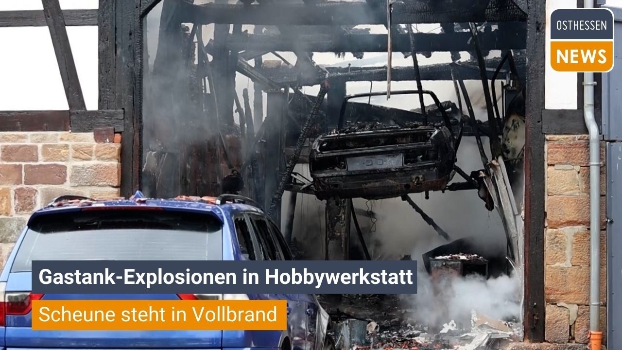 ANTRIFTTAL: Hobbywerkstatt in Vollbrand